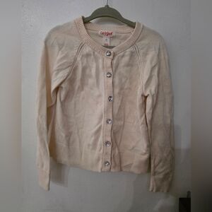 Cat & Jack Beige Button-Up Cardigan
